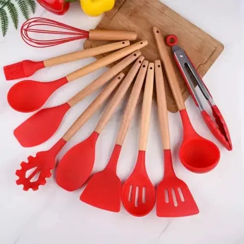 Kit 12 Peças Utensílios De Cozinha Livres de BPA