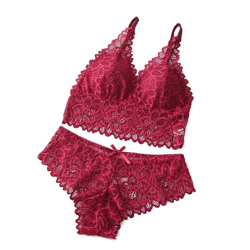 Elegant Touch Lace Bra Set